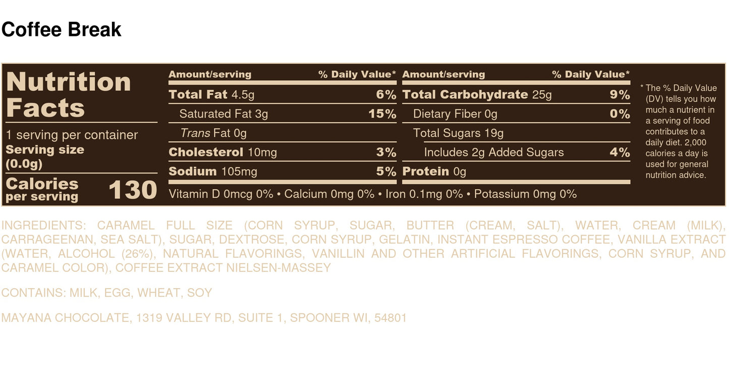 Coffee Break Bar  // 10 Count